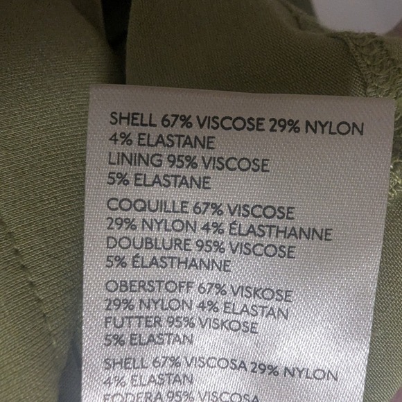 Maeve by Anthropologie Scalloped Collar Button Front Dress Light Green Womens M - Picture 8 of 8